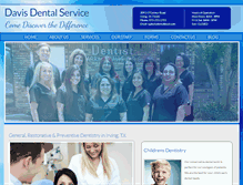 Tablet Screenshot of davisdentalservices.com